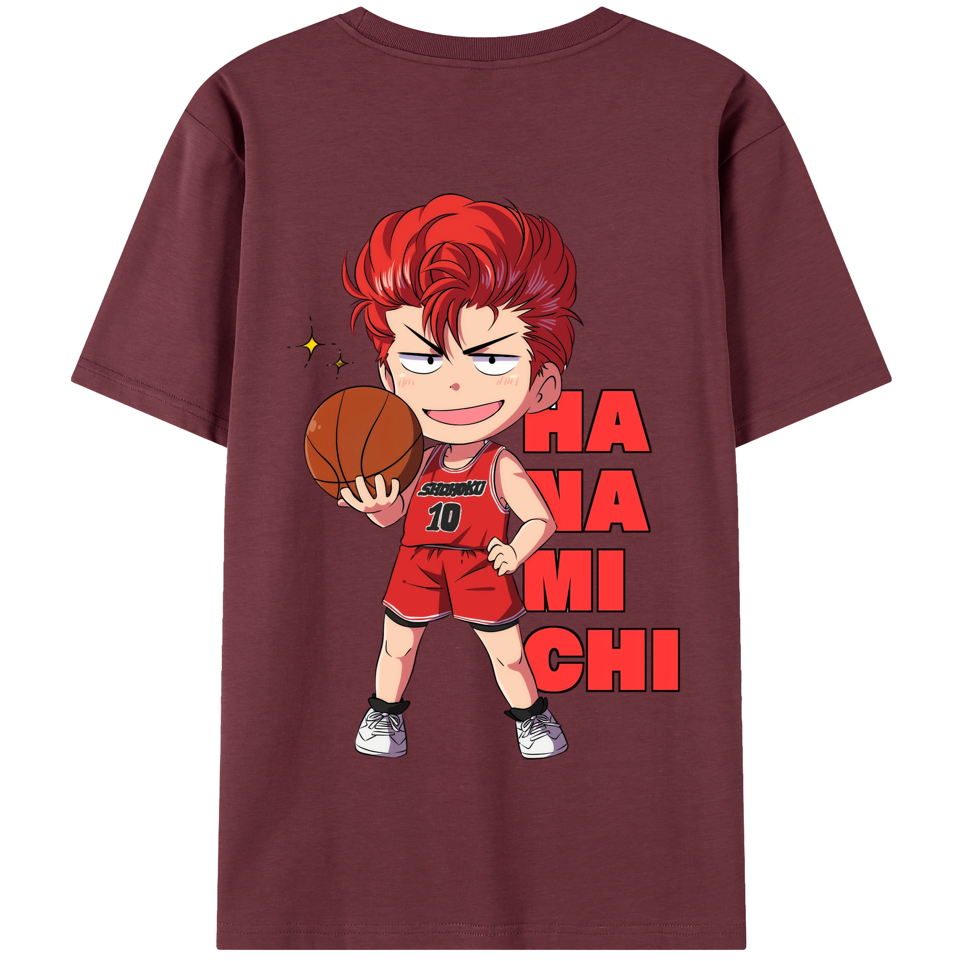 SLAM DUNK／スラムダンク 綿100％半袖Tシャツ（背面プリント）